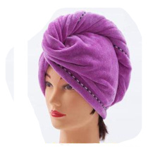 Absorbent Twist Microfiber Hair Turban Drying Cap Hair Wrap Cap 9.5inch X 24.4inch Blue